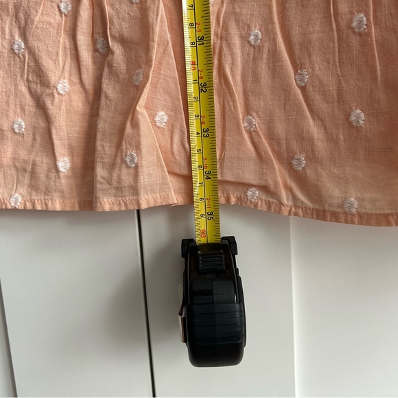 LOFT Peach Polka Dot Sun Dress with Bow - Picture 15 of 16